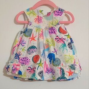 Colorful Sea Life Baby Dress